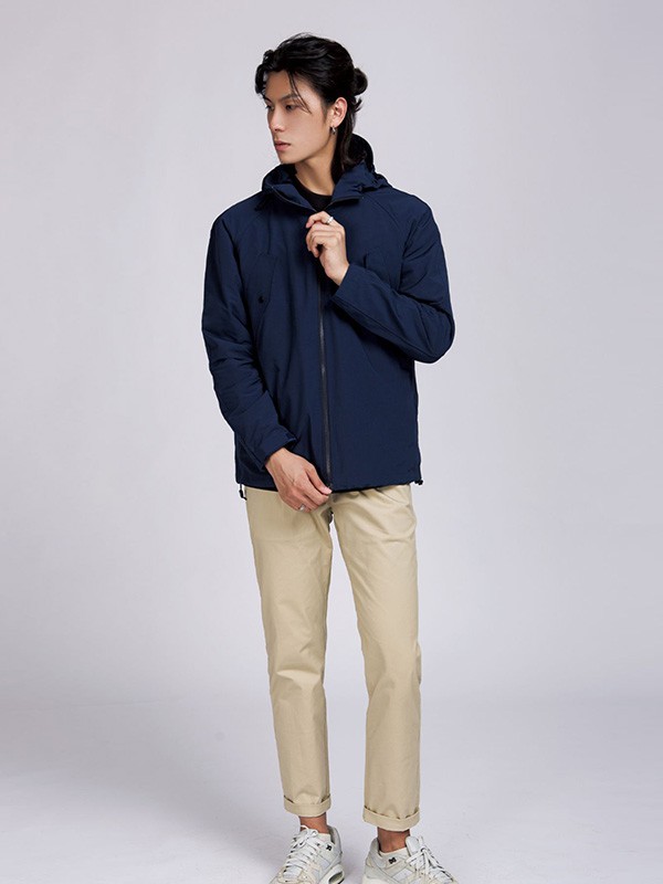 拉朗尼男装2022秋冬季藏蓝色卫衣