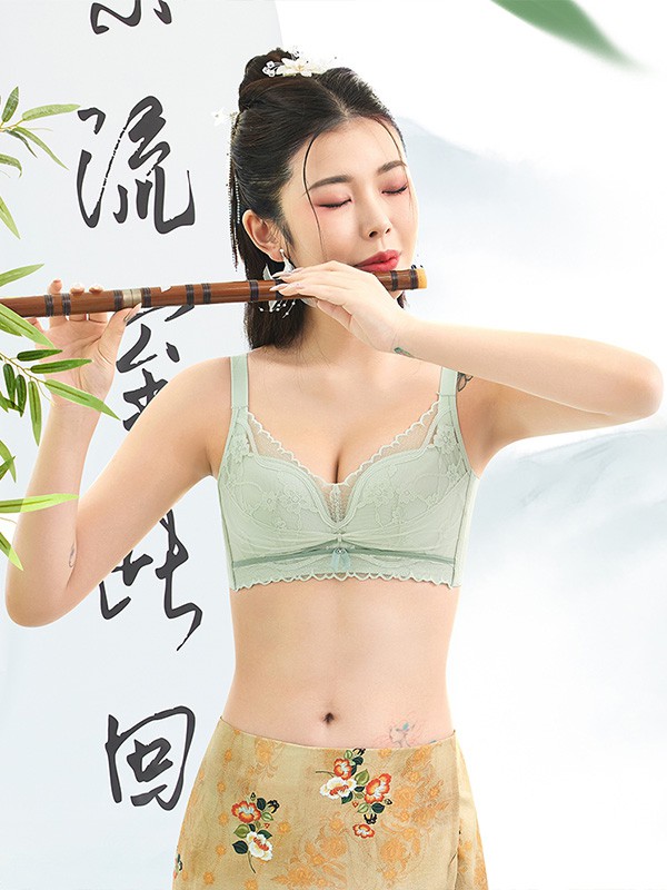 非常曲线内衣2023春夏季绿色时尚内衣