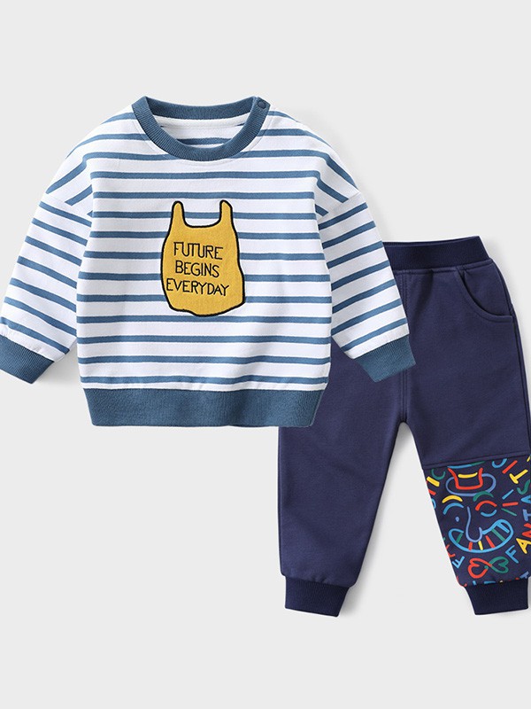 拉比树童装2022秋冬季白色T恤