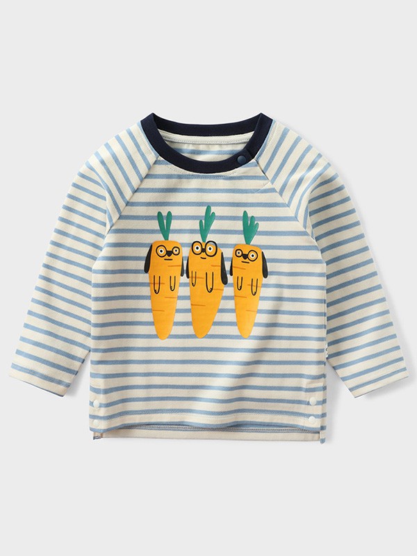 拉比树童装2022秋冬季白色T恤