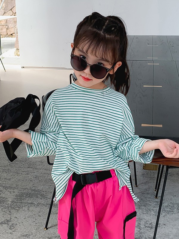 丫逗2023春夏季绿色T恤