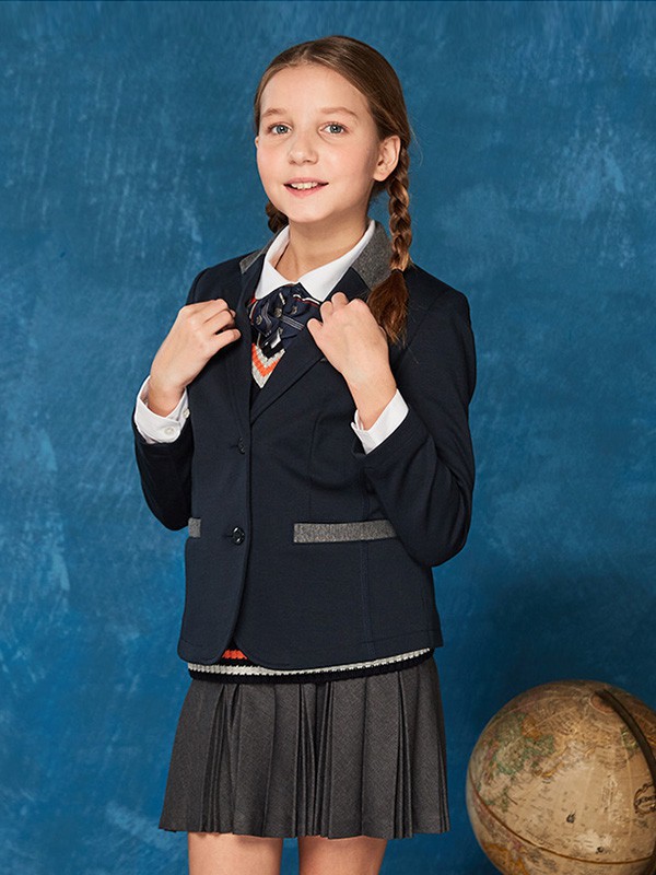 伊顿纪德2022秋冬季灰色百褶裙