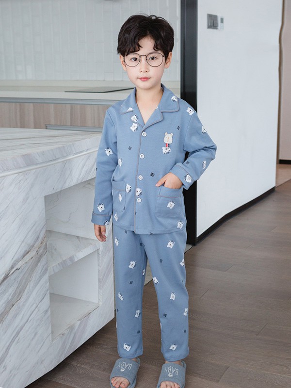 噜噜牛2022秋冬季蓝色时尚内衣