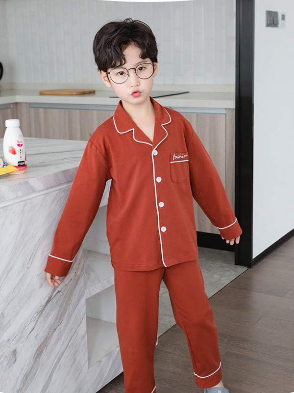 噜噜牛2022秋冬季咖啡色家居服