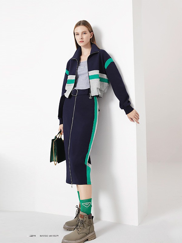 亮点国际女装2023春夏季黑色包臀裙