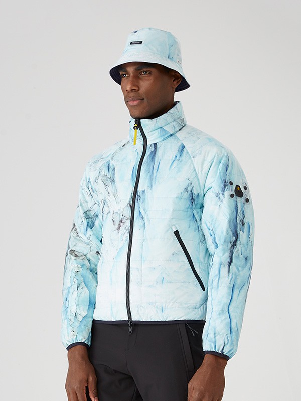 岂可运动装2022秋冬季蓝色冲锋衣