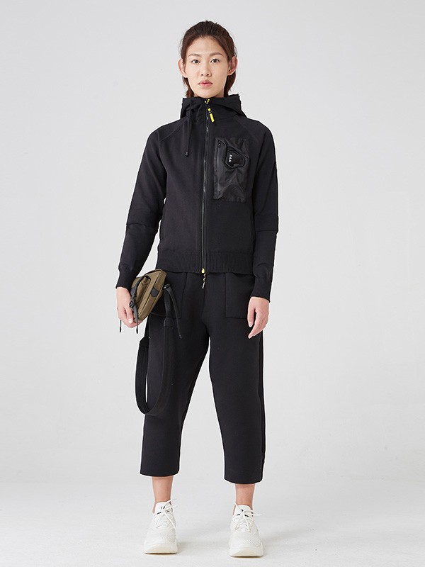 岂可运动装2022秋冬季黑色运动装