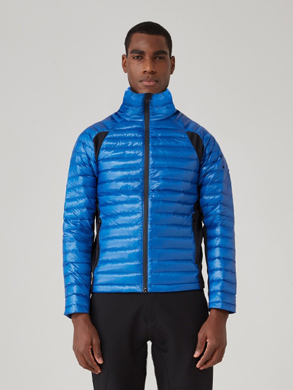 岂可运动装2022秋冬季蓝色羽绒服