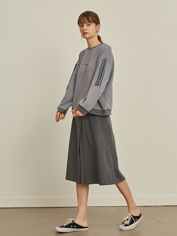 CIRCLOFY女装2022秋冬季灰色T恤