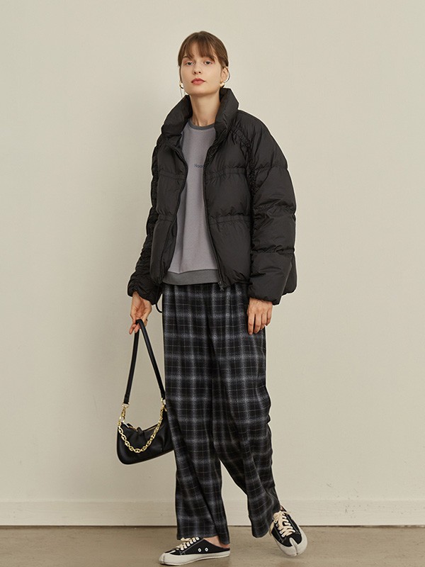 CIRCLOFY2022秋冬季黑色毛衣裙