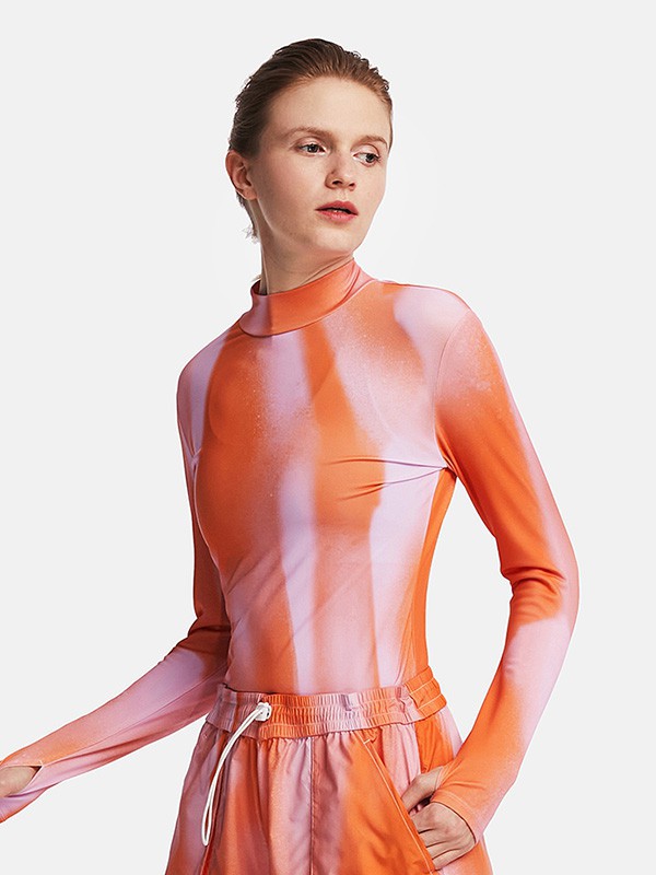 粒子狂热运动装2023春夏季橙色运动装