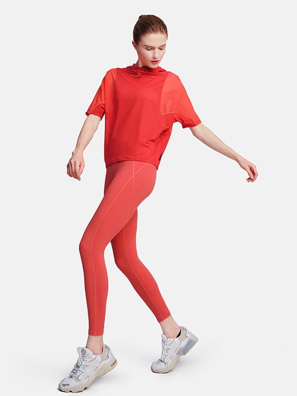 粒子狂热运动装2023春夏季红色运动装