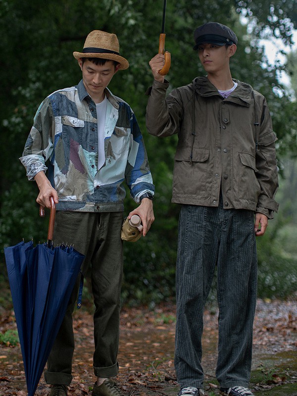 几立男装2023春夏季黑色长裤