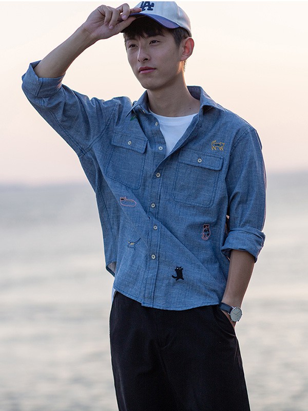 几立男装2023春夏季白色T恤