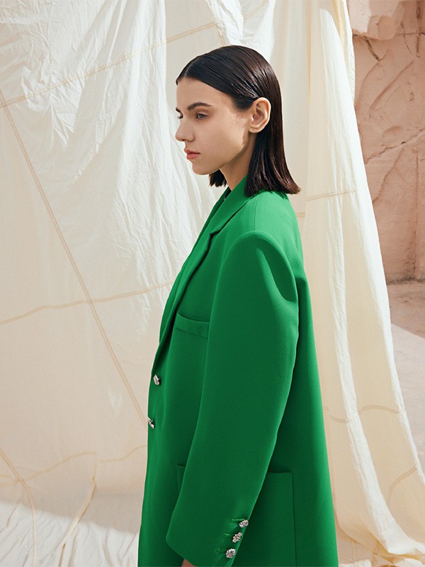 C’ESTLILITH女装2023春夏季绿色西装