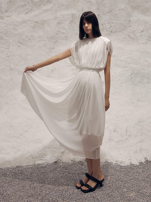 C’ESTLILITH女装2023春夏季白色连衣裙