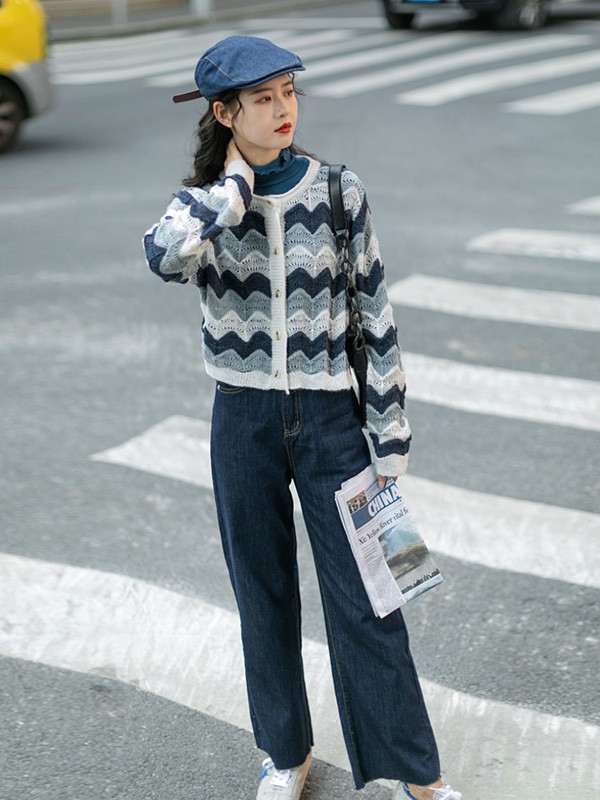 LRUD女装2023春夏季黑色阔腿裤