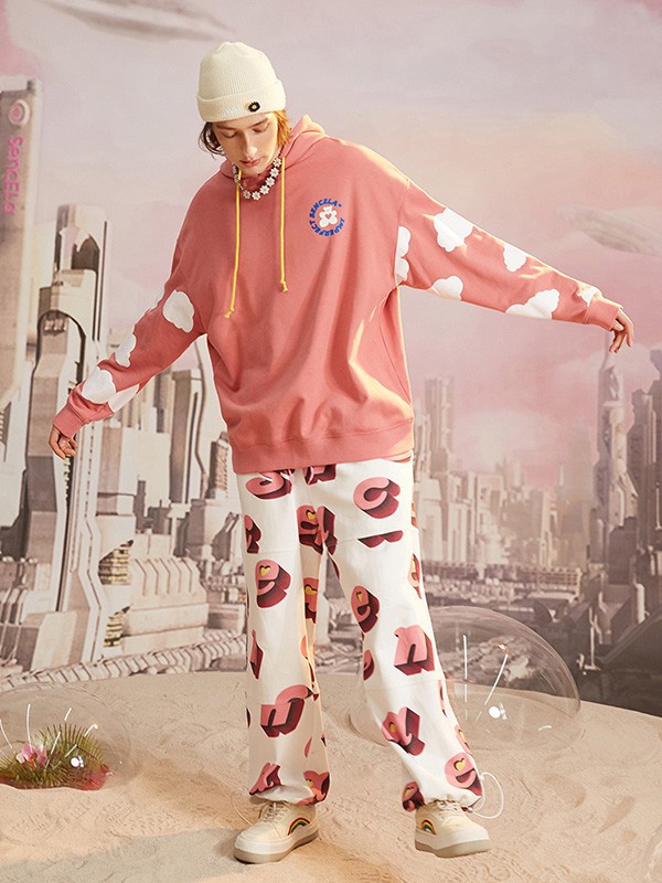 SENCELA2022秋冬季粉色卫衣