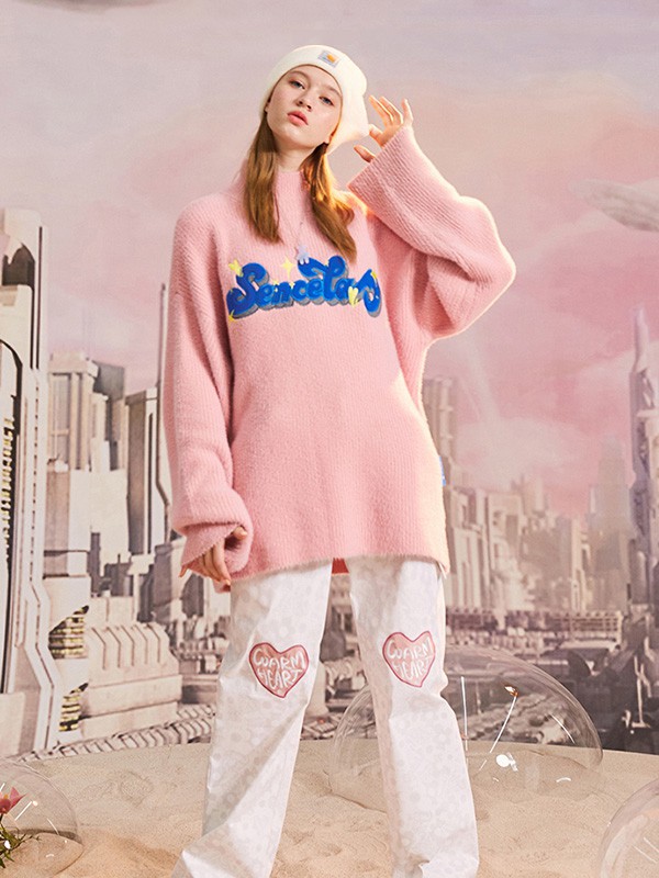 SENCELA休闲装2022秋冬季粉色T恤