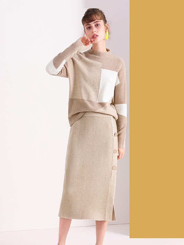 佐幕妮女装2023春夏季灰色包臀裙