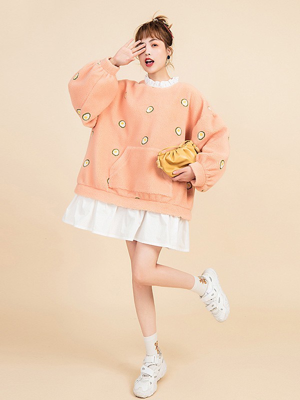 凯莉欧女装2022秋冬季橙色连衣裙