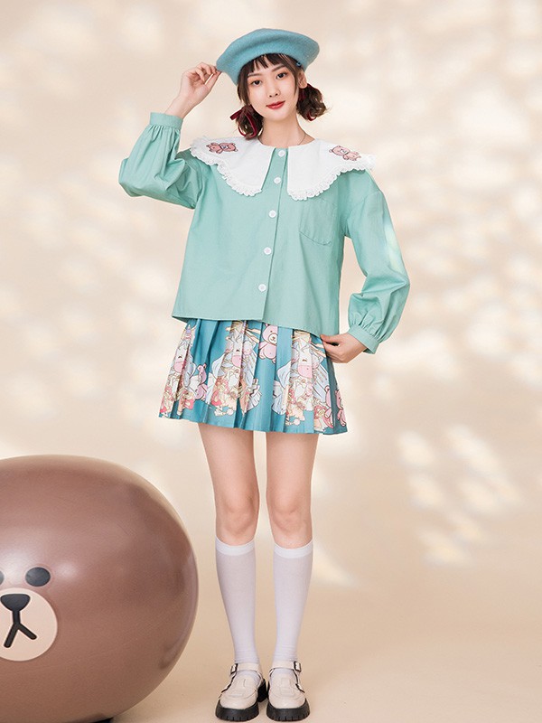 凯莉欧女装2022秋冬季蓝色连衣裙