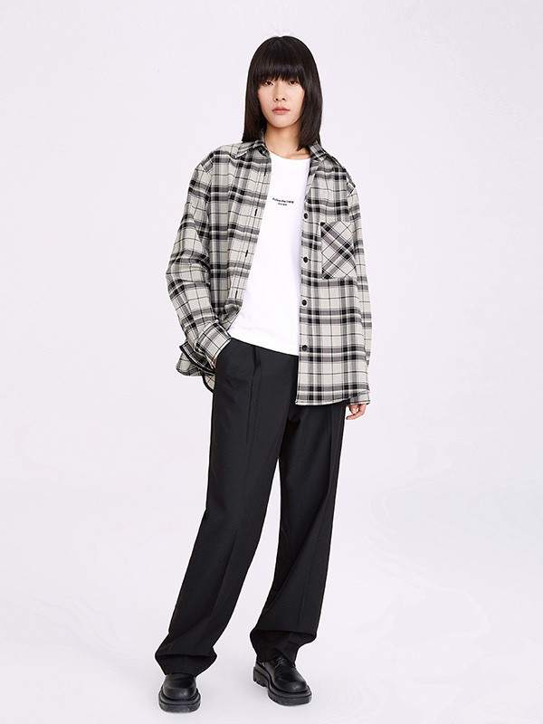 画伊2023春夏季灰色衬衫