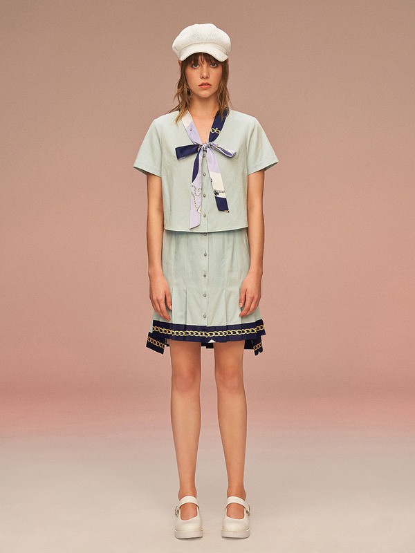 YAOZONKU2023春夏季绿色T恤