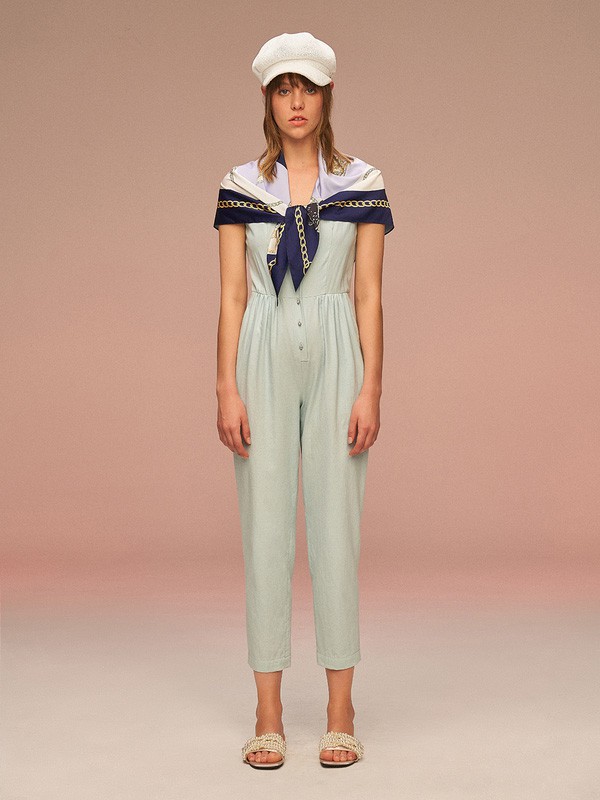 YAOZONKU2023春夏季绿色连体裤