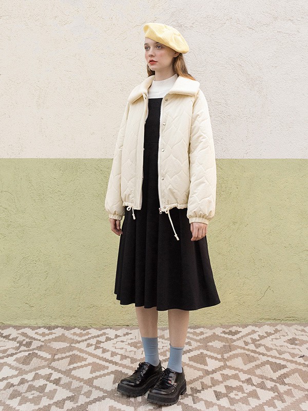 LLANO2022秋冬季黑色连衣裙