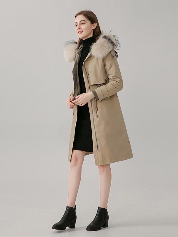 漫逸春色2022秋冬季卡其色派克服