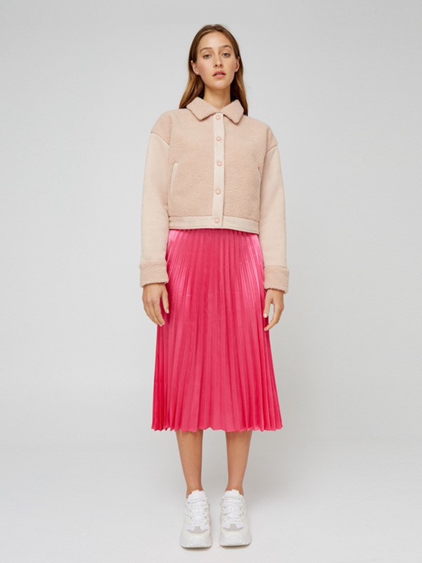 C/MEOCOLLECTIVE女装2022秋冬季粉色半身裙