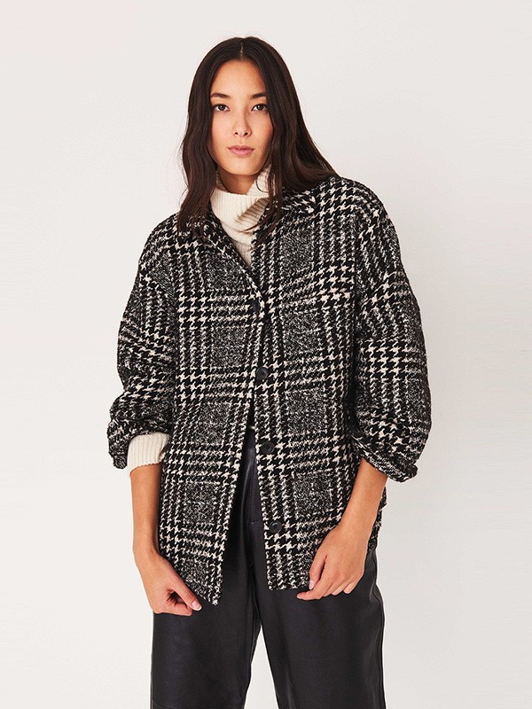 巴安斯女装2022秋冬季黑色大衣