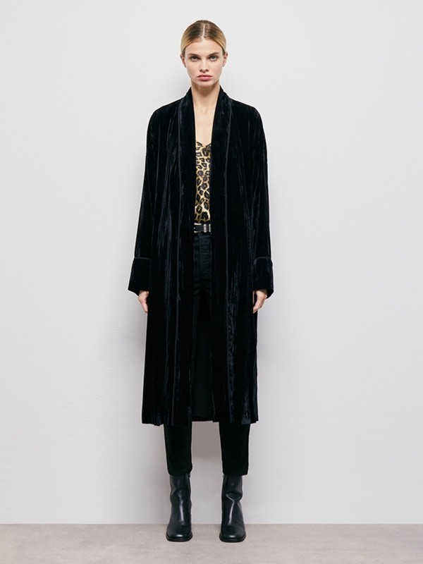 THEKOOPLES2023春夏季黑色大衣