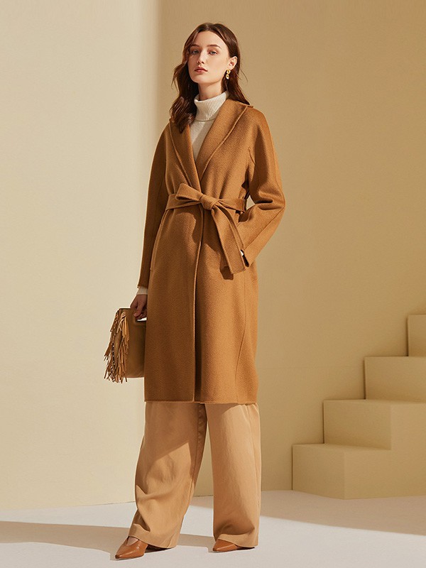 法涵·意弛2022秋冬季咖啡色大衣