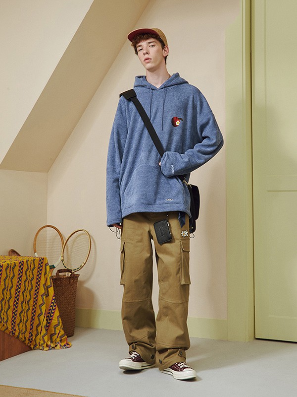 BEASTER休闲装2022秋冬季蓝色卫衣