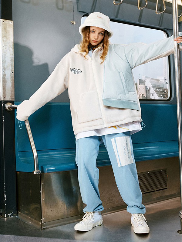 BEASTER休闲装2022秋冬季蓝色长裤