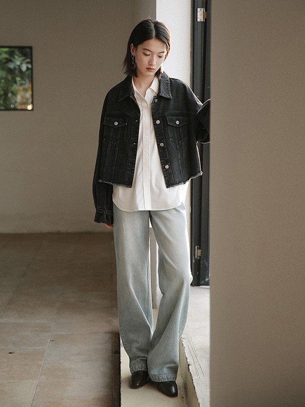 欧可芮2022秋冬季白色衬衫