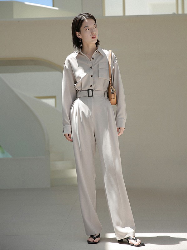 欧可芮2023秋冬季白色衬衫