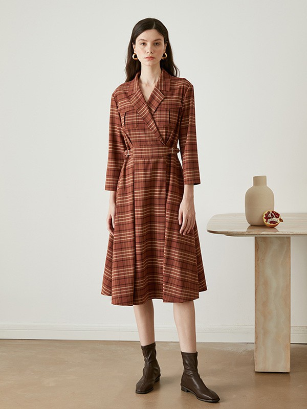 HEYDRESS2023春夏季咖啡色大衣