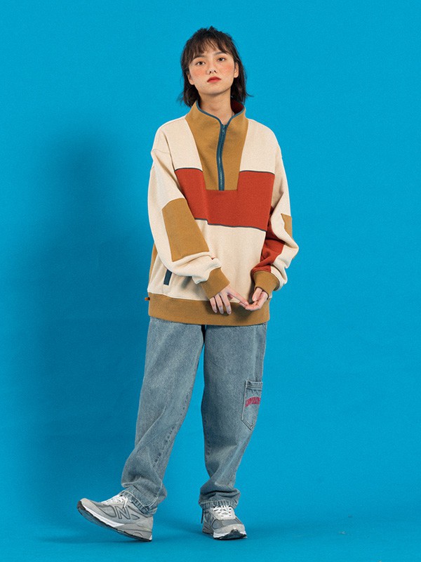 MOSTWANTEDLAB休闲装2022秋冬季蓝色长裤