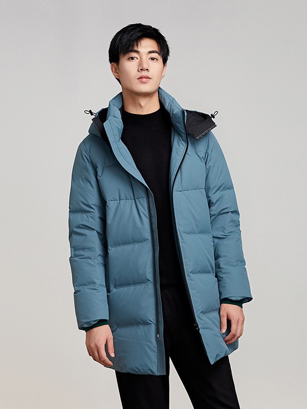 贝纳川2022秋冬季蓝色棉服