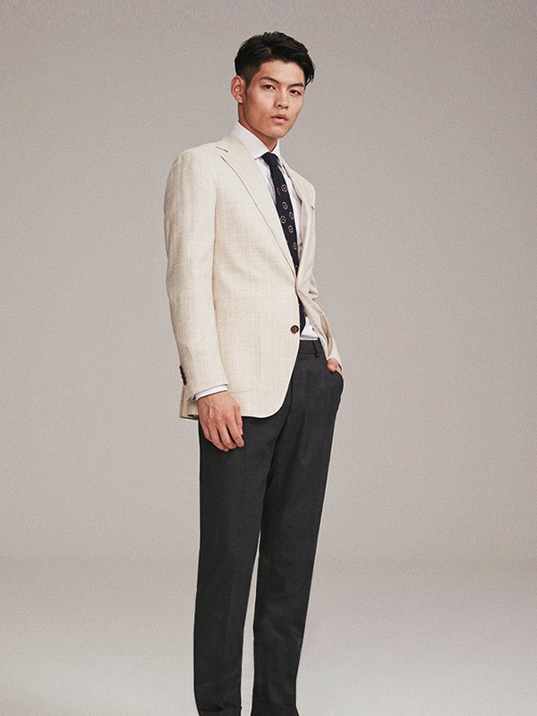 FULLMONTY男装2022秋冬季白色衬衫