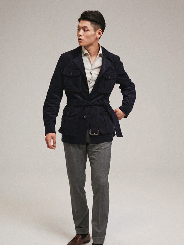 FULLMONTY男装2022秋冬季黑色大衣