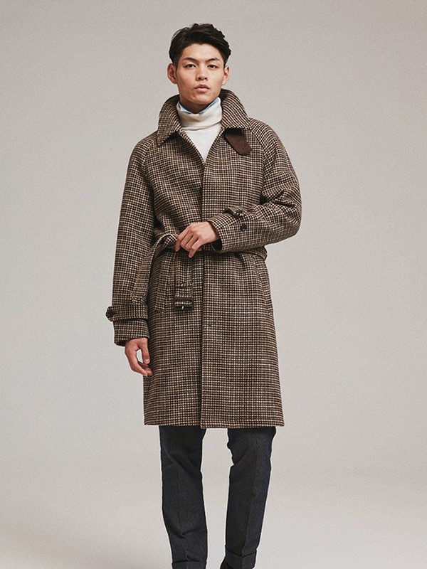 FULLMONTY男装2022秋冬季咖啡色大衣