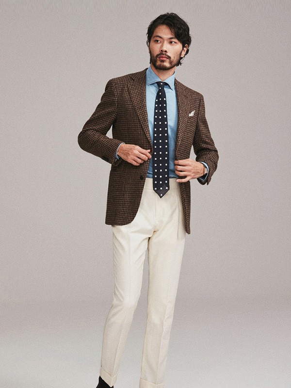 FULLMONTY男装2022秋冬季蓝色衬衫