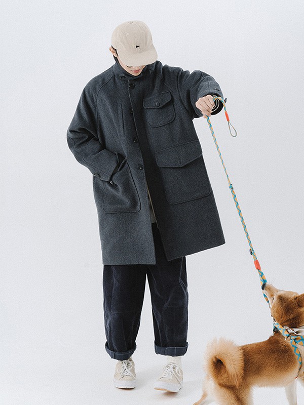 NOTHOMME休闲装2022秋冬季黑色大衣