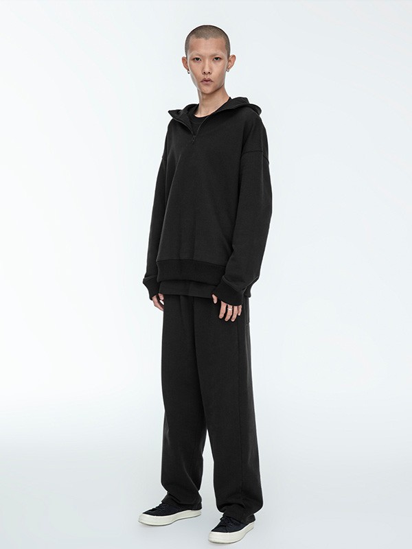 好饭2022秋冬季黑色T恤