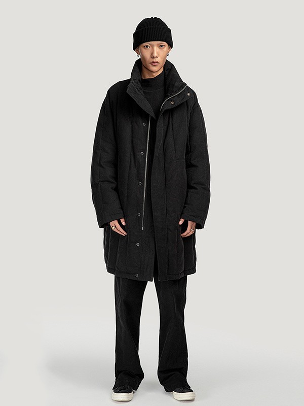 好饭2022秋冬季黑色棉服