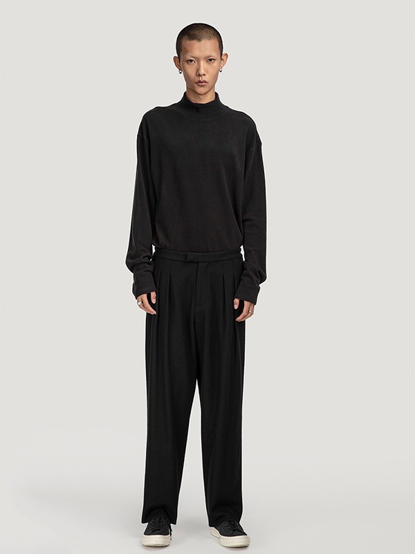 好饭2022秋冬季黑色T恤